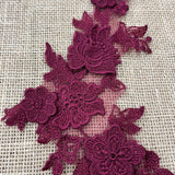 3D Floral Lace Applique Mesh