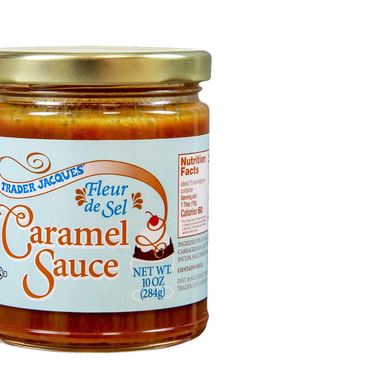 Trader Joe's Salty Caramel Delight Fleur de Sel Caramel Sauce 10 Oz