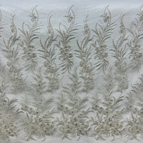 Beaded Embroidered Lace Mesh