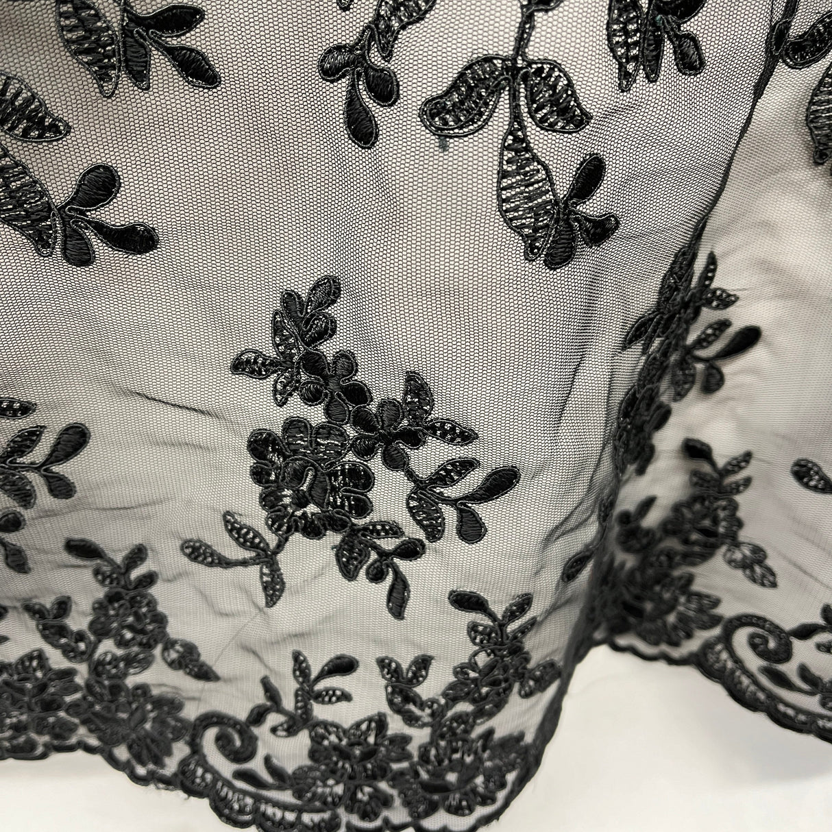 Embroidered Lace Net Mesh Bridal Fabric