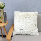 Golden Faux Fur Glow Fluffy Pillow Polyester Fabric - Black Moon With Gold Foil, 20" X 20" (1 Pillow)