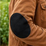 Black Suede Cowhide Elbow Patches - Black, 4 3/4" X 6 1/4" (1 Pair)