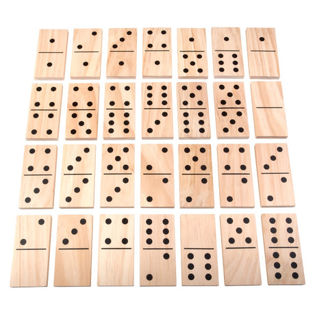 Jumbo Wooden Dominoes Set (1 Set)
