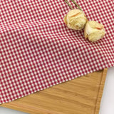 0.5m/1m/2m Pure Cotton Plaid Fabric For Tablecloths, Shirt, Women's Dresses,Home Decoration Dolls Handmade DIY Fabric
