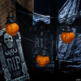 8 Ft. Animated Jabberin' Jack Jack-O'-Lantern String Lights Halloween Decoration