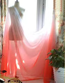Gradient imitated silk mateiral 30d chiffon fabric for dress 2 tone fabric for dancing clothing wedding fabric meter