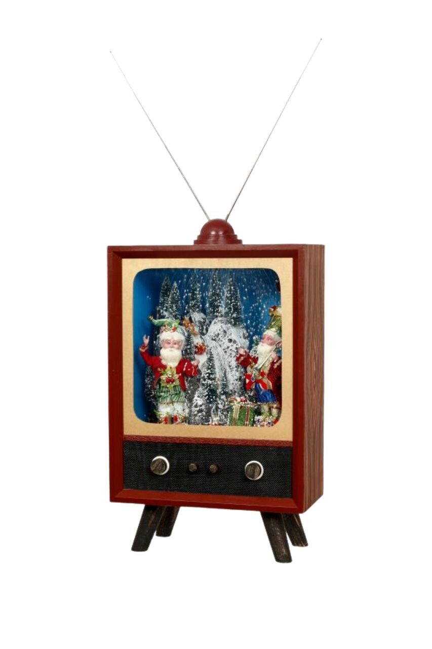 23" Old Fashioned TV with Elves - Mark Roberts