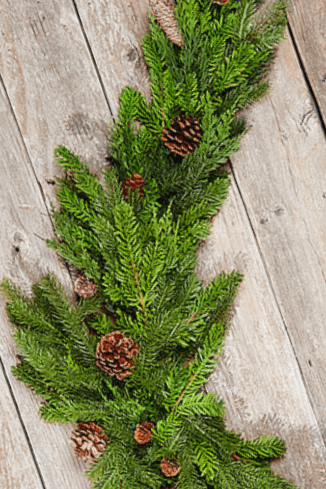 60” Noble Cedar Cone Tablepiece