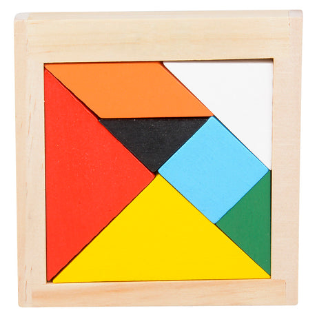 Wooden Tangram Puzzles (24 Pc Display)