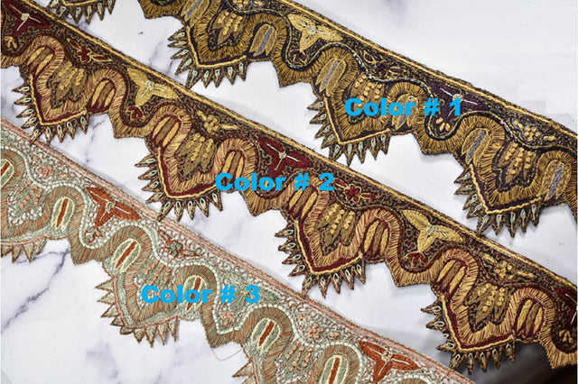 Beaded Scalloped Trim by the Yard