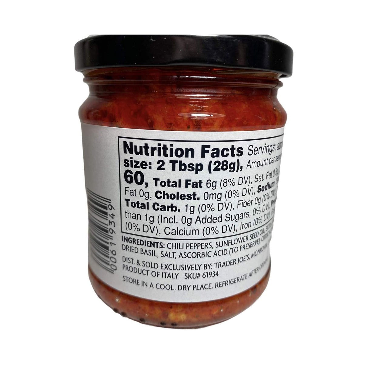 Italian Bomba Hot Pepper Sauce 6.7 oz