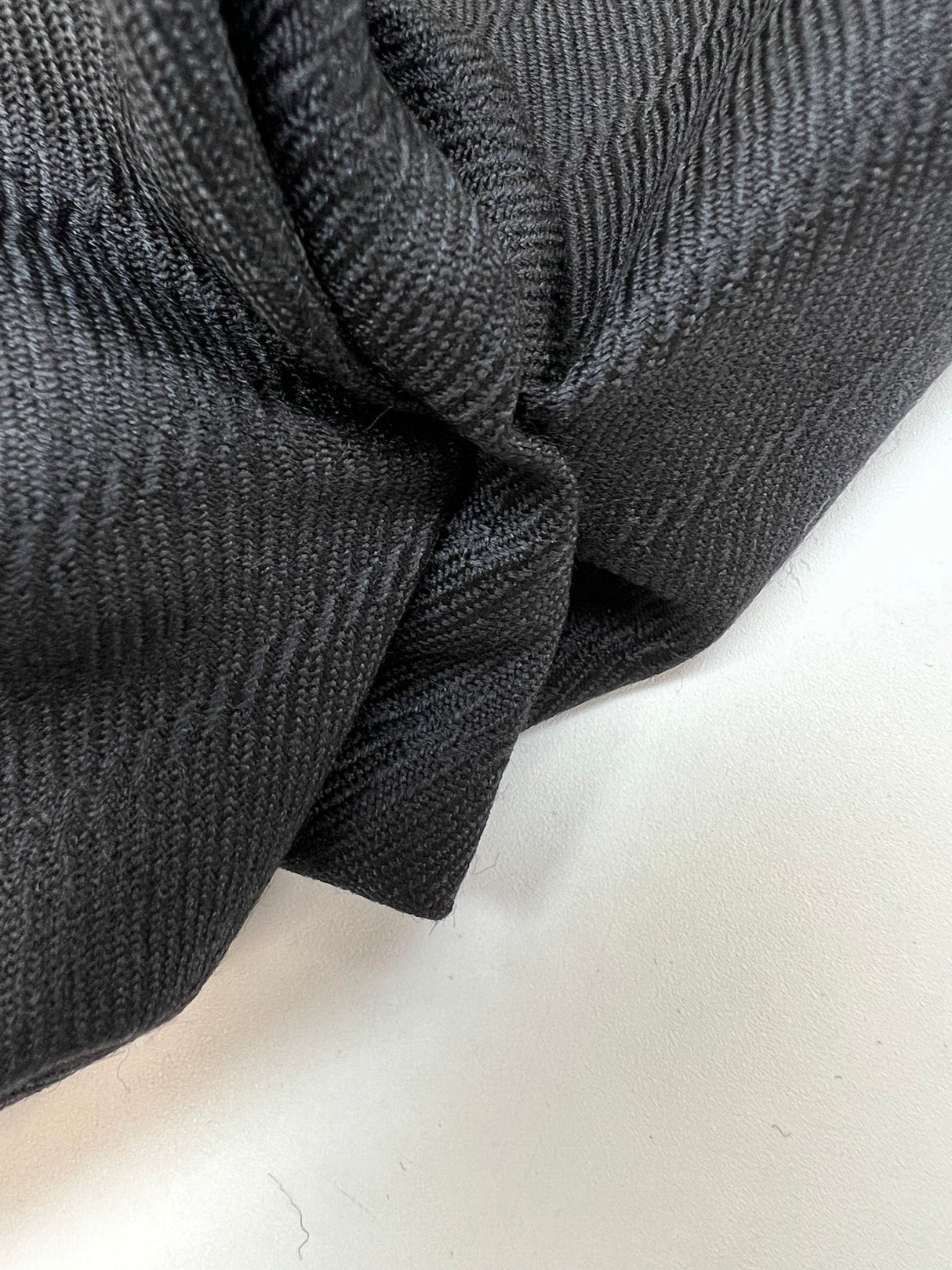 Black Wool Twill