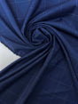 Polyamide Elastane Checked Fabric Blue Black
