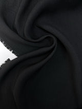 Wool Crepe Fabric Black