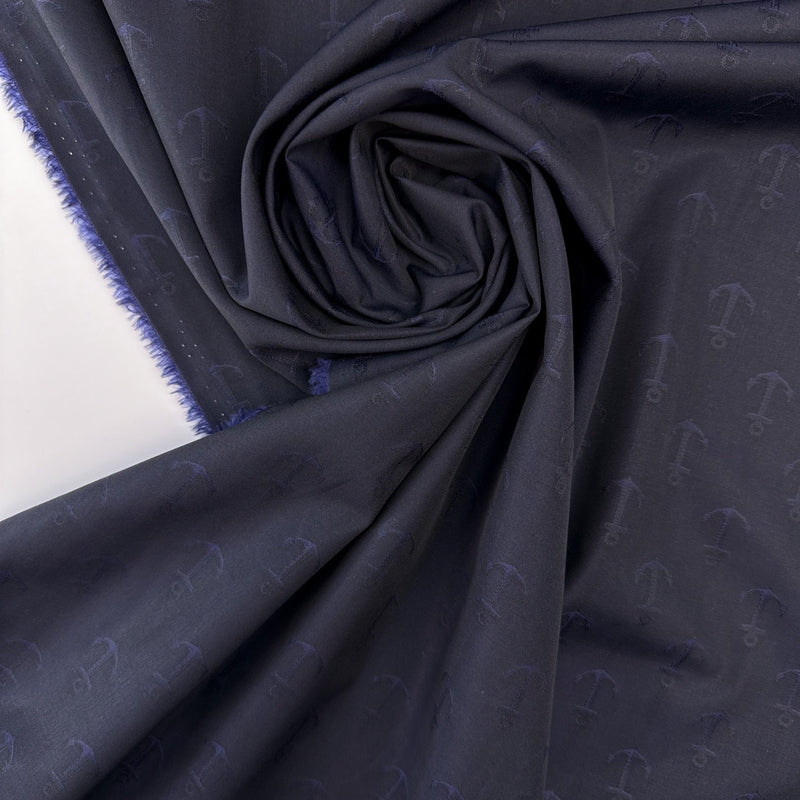 Cotton Fil Coupé Jacquard Purple Shades
