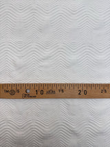 White Polyamide Elastane Knitted Fabric