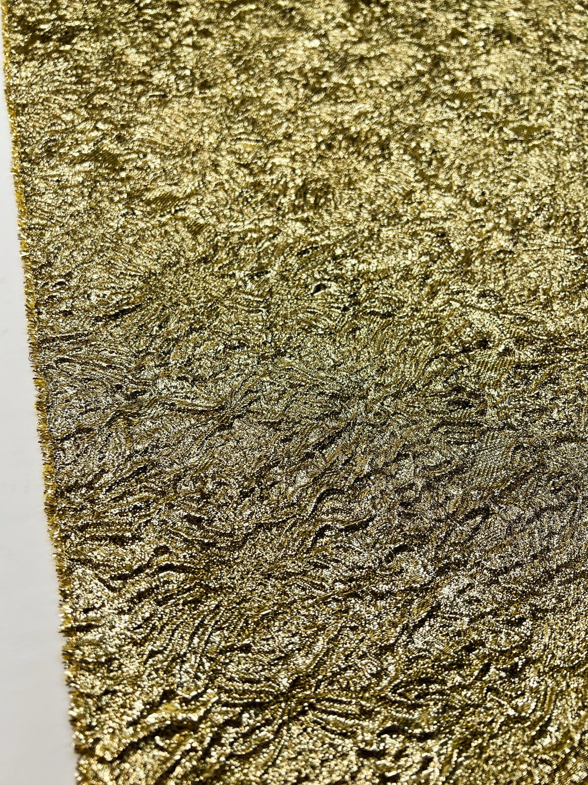Silk Lurex Jacquard Floral Gold