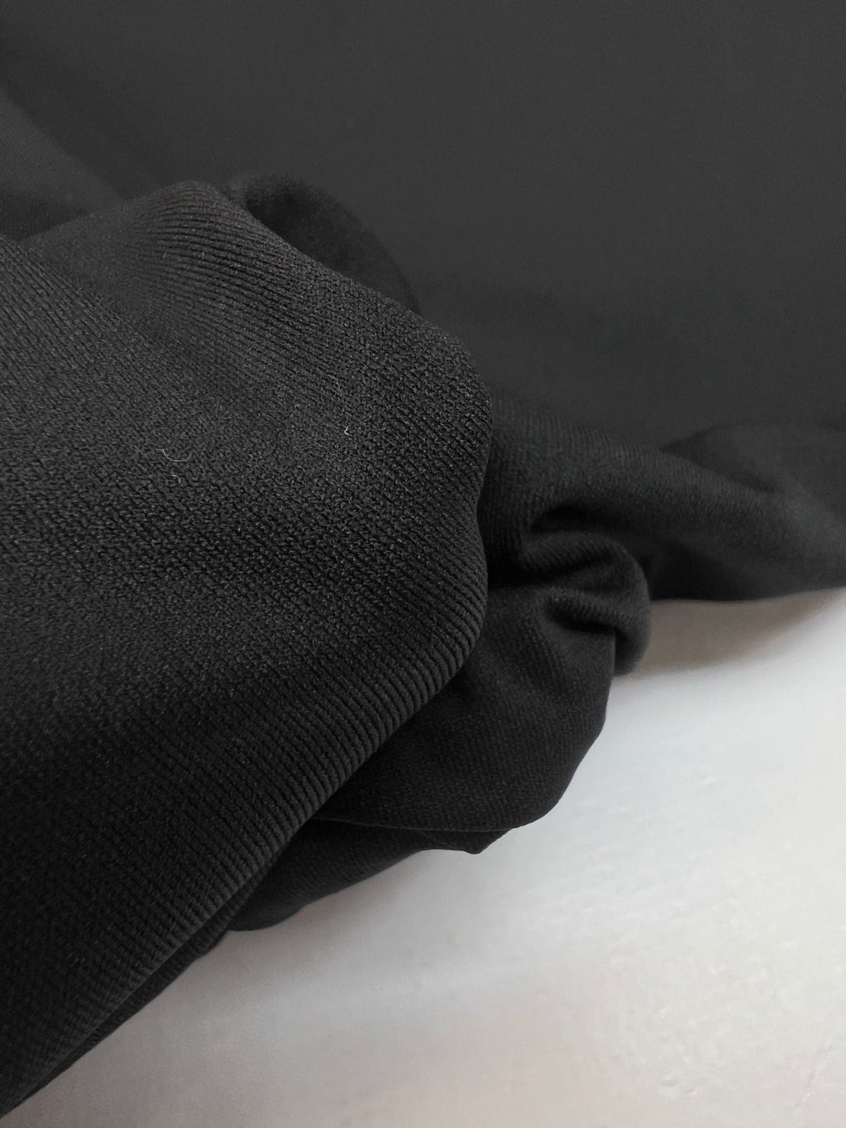 Black Polyamide Stretch Knit