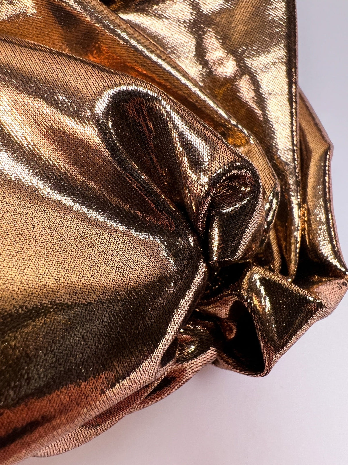Golden Knitted Polyamide Stretch Fabric
