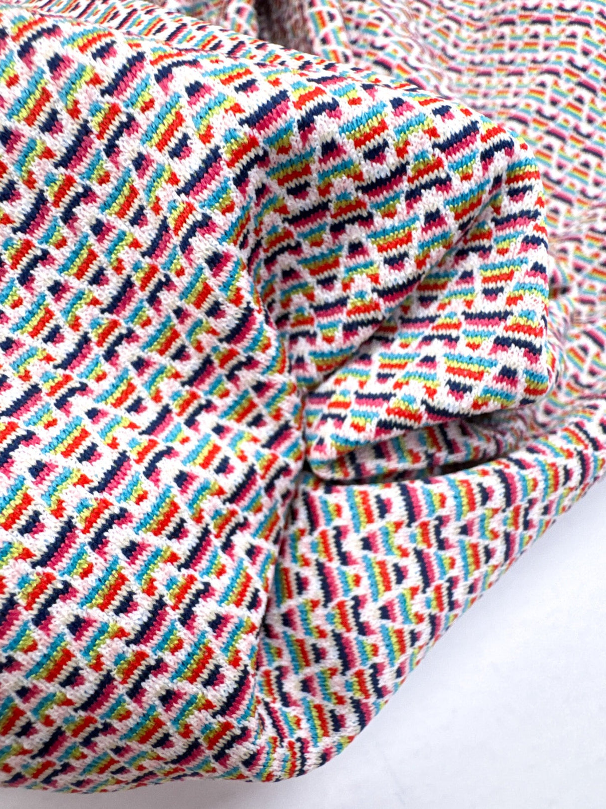 Polyamide Elastane Knitted Fabric Abstract Multicolour