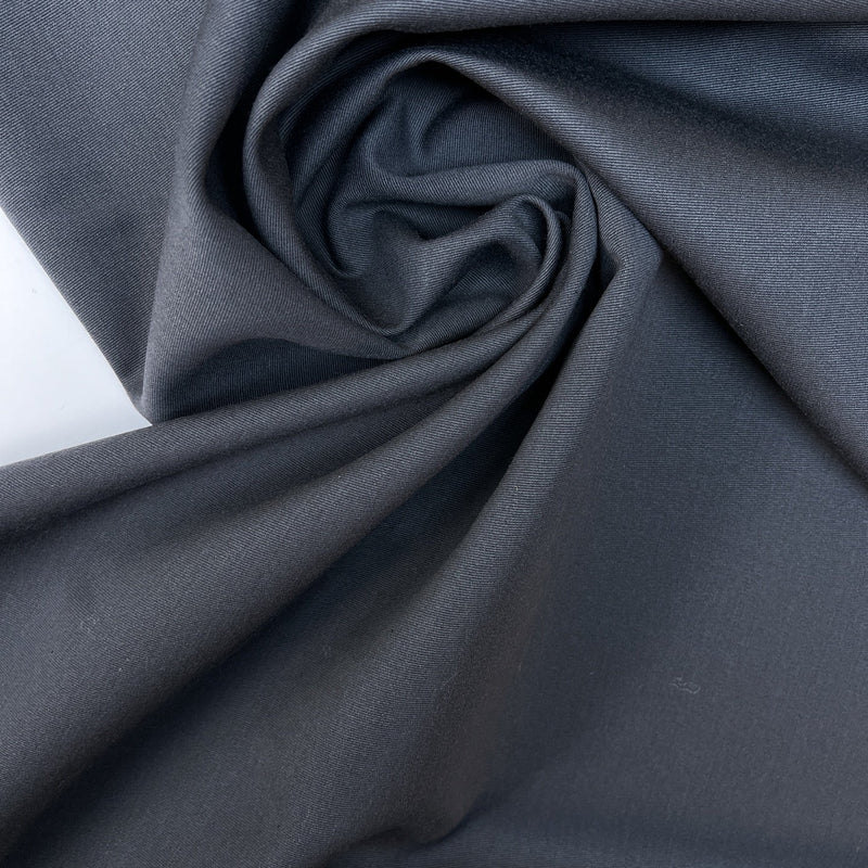 Wool Blend Twill Blue