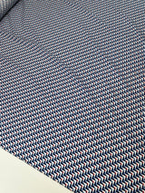 Cotton Poplin Blue Shade Geometric