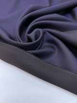 Wool Viscose Jacquard Changeant Fabric Purple Black