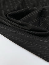 Wool Jacquard Striped Fabric