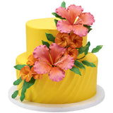 White Plumeria 4 per order - Gum Paste Flowers cake toppers