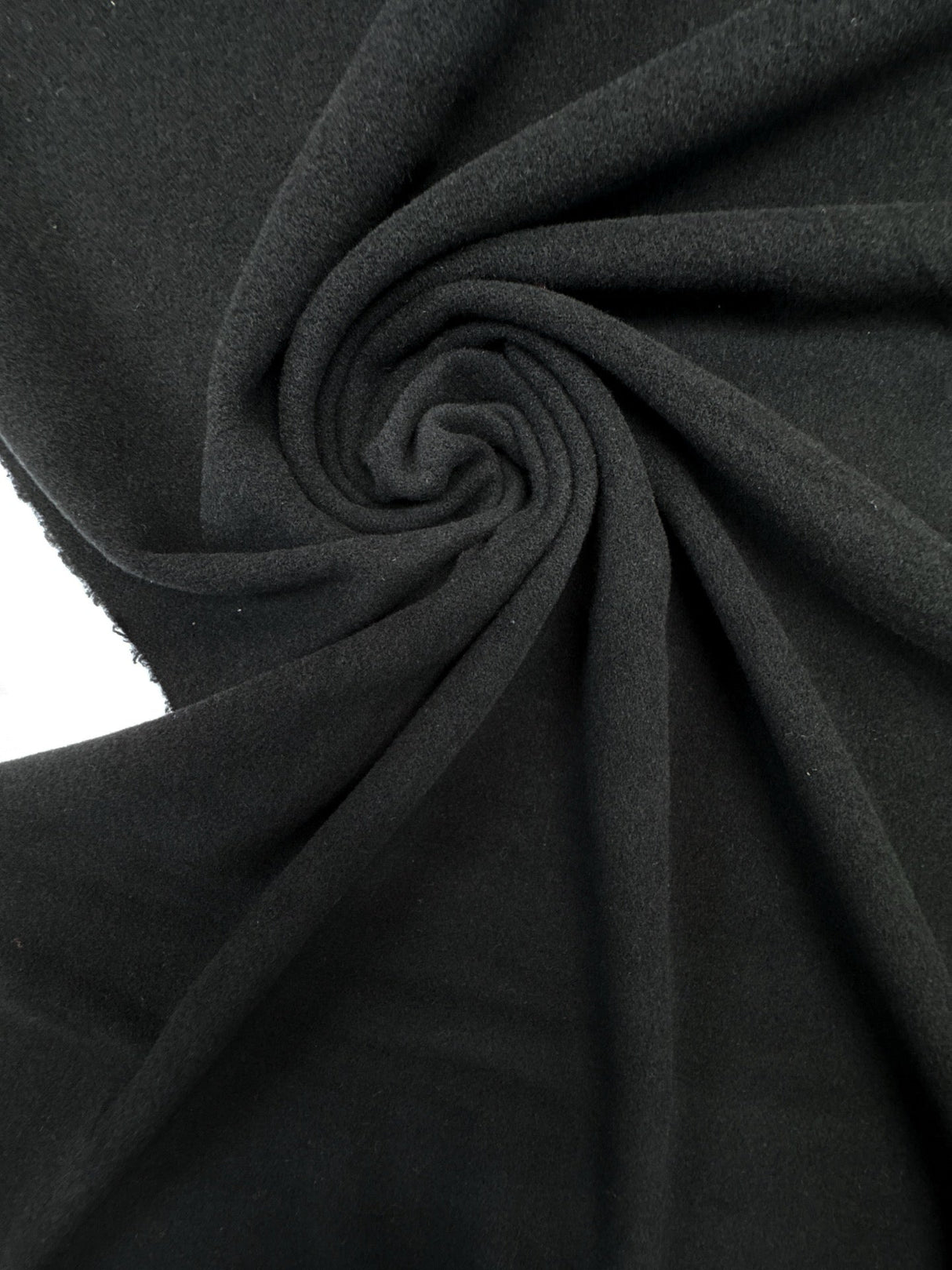 Italian Black Wool Polyamide Fabric
