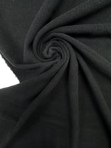 Italian Black Wool Polyamide Fabric