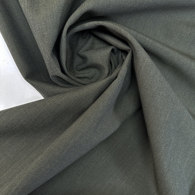 Wool Crepe Melange Green-Blue