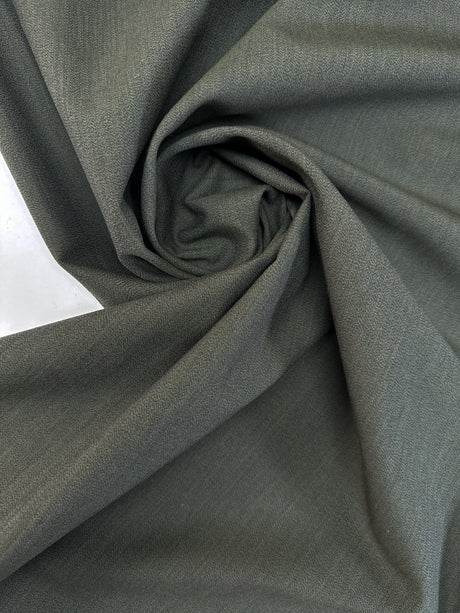 Wool Crepe Melange Green-Blue