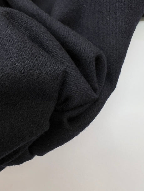 Blue Polyester Viscose Blend Twill