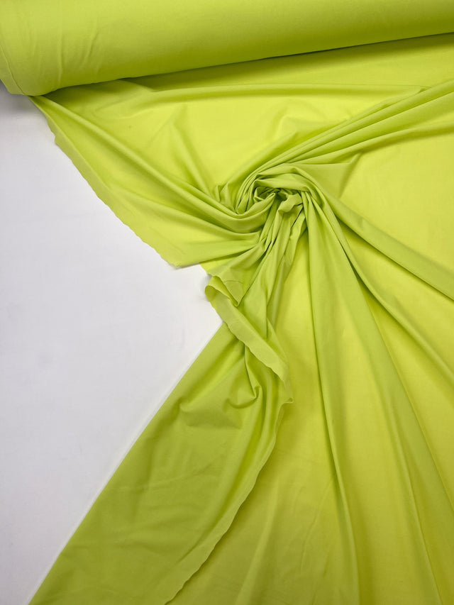 Italian Yellow-Green Stretch Knitted Fabric