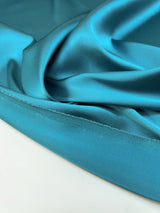 Blue Satin Stretch Fabric