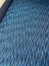 Viscose Cotton Woven Fabric Blue Abstract