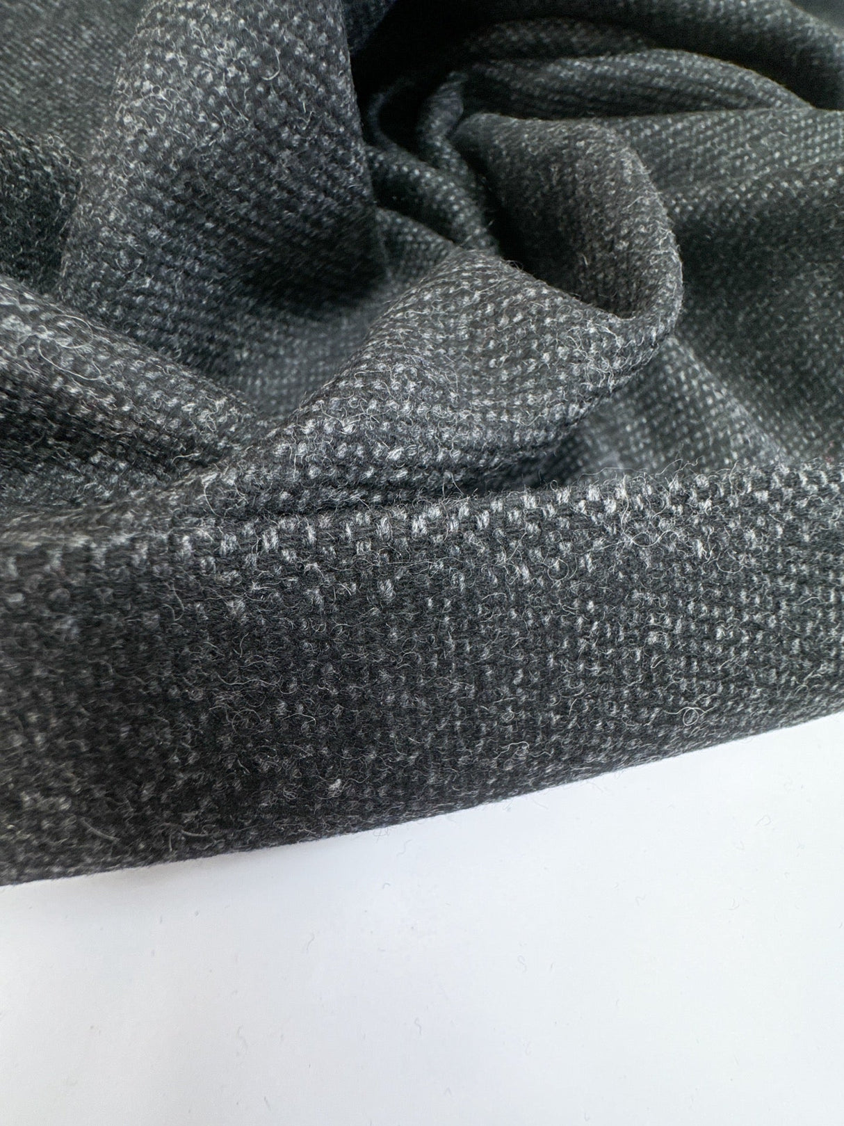 Wool Tweed Melange Gray