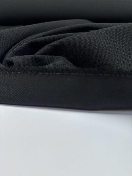 Wool Polyamide Woven Black