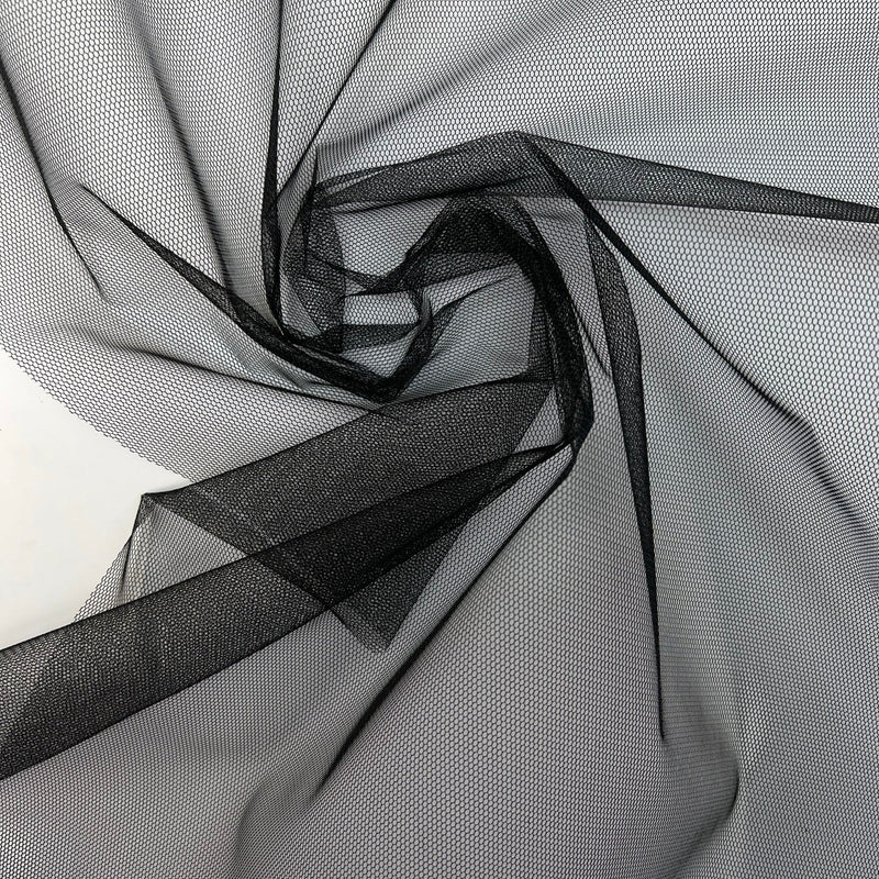 Polyamide Cotton Mesh Black