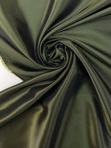Green Changeant Polyester Twill Fabric