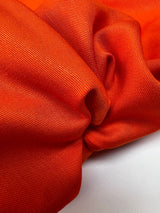 Orange Viscose Twill