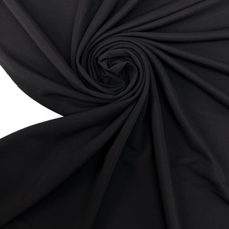 Viscose Knit Fabric Black Stretch