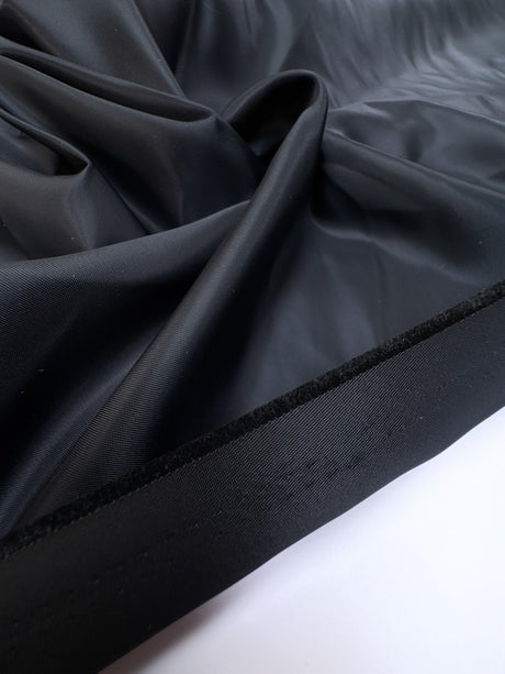 Black Polyamide Satin Woven
