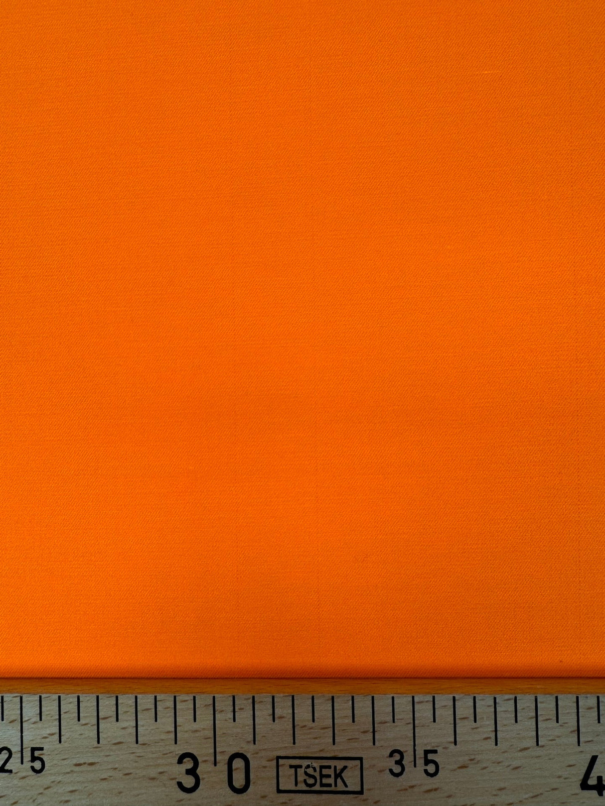 Orange Twill Suit Fabric Polyester Viscose Elastane