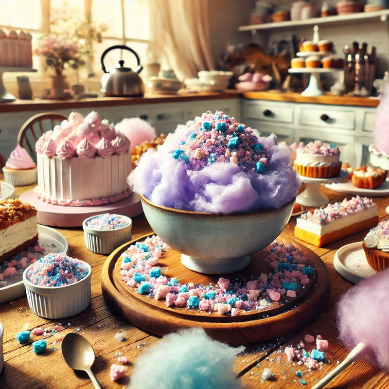 Cotton Candy Crunch Ice Cream Topping, Dessert Topping