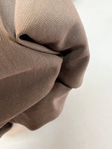 Brown Cotton Polyamide Twill
