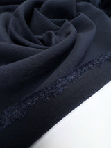 Viscose Cotton Crepe Blue