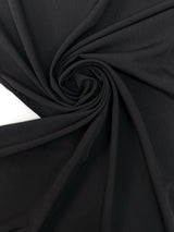 Black Crepe Blend Fabric
