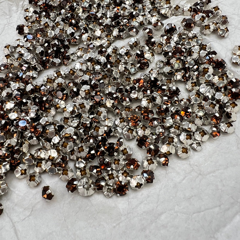 Brown Shades Metal Sewing Notions
